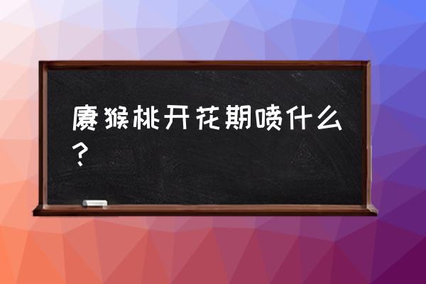 猕猴桃怎样喷叶面肥 猕猴桃开花期喷什么？