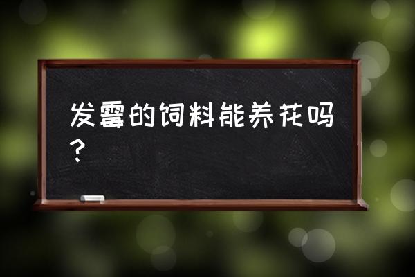 饲料发霉可以发酵吗 发霉的饲料能养花吗？